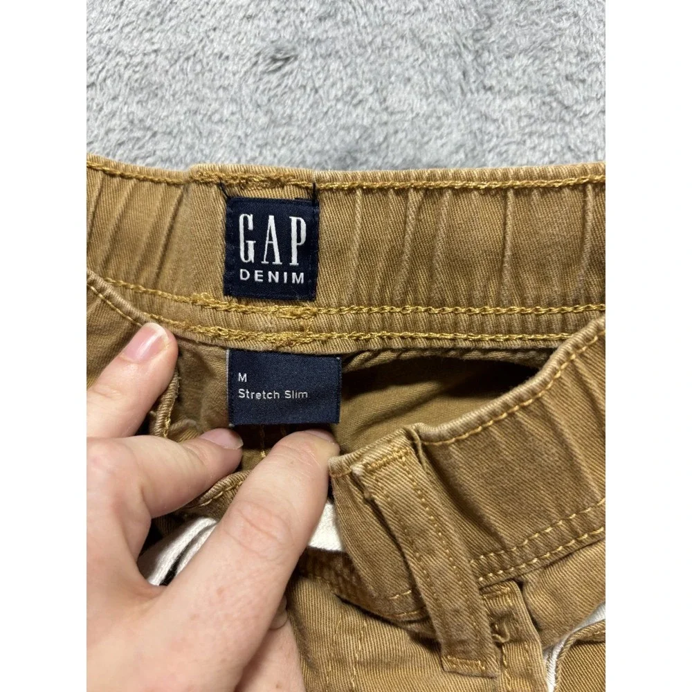 Nike GAP Boys M 10-12 Navy Tan USWNT Soccer Tee Henley Slim Pants Lot 3pc